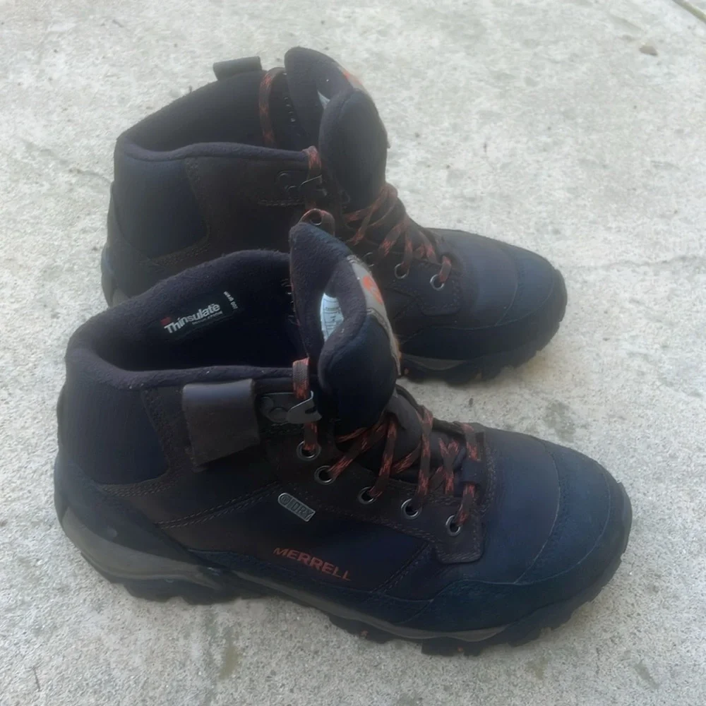 Merrell Polarand Rove Waterproof Men's Brown/Black Hiking Boots Size 8